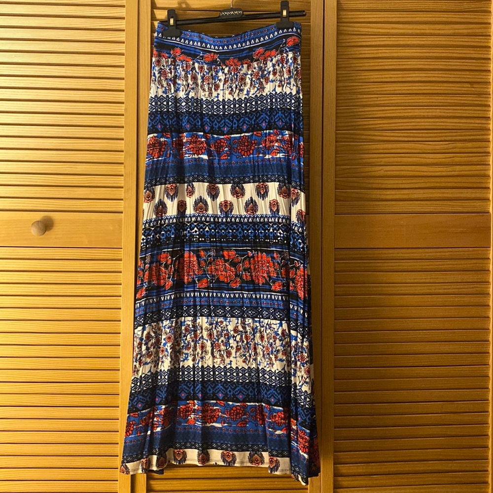 Multi colored maxi skirt